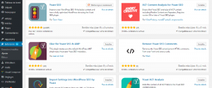 yoast extension wordpress